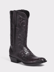 Lucchese M1637.14 Mens CHARLES Belly Caiman Boots Black Cherry front and outter side view. If you need any assistance with this item or the purchase of this item please call us at five six one seven four eight eight eight zero one Monday through Saturday 10:00a.m EST to 8:00 p.m EST
