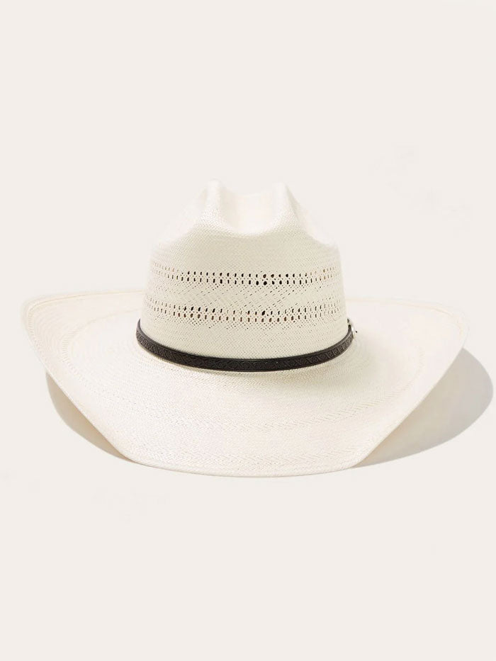 Stetson SSSTPT-684481 SOUTHPOINT 10X Straw Hat Natural side / front view. If you need any assistance with this item or the purchase of this item please call us at five six one seven four eight eight eight zero one Monday through Saturday 10:00a.m EST to 8:00 p.m EST