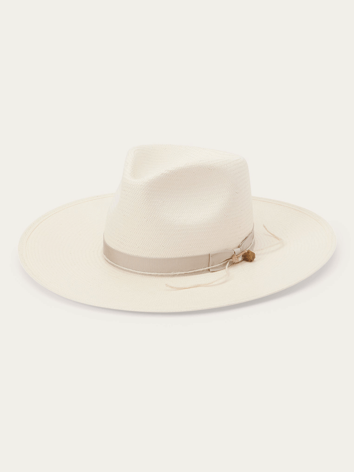 Stetson XSJWMS-104081 JW Marshall Straw Flat Brim Hat Natural - D
