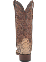 Dan Post DP3058 Mens STURGIS Python Western Boot Sand back view. If you need any assistance with this item or the purchase of this item please call us at five six one seven four eight eight eight zero one Monday through Saturday 10:00a.m EST to 8:00 p.m EST