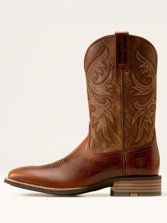 Ariat 10050936 Mens Slingshot Cowboy Boot Beasty Brown Rugged Tan outer side / front view. If you need any assistance with this item or the purchase of this item please call us at five six one seven four eight eight eight zero one Monday through Saturday 10:00a.m EST to 8:00 p.m EST