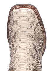 Dan Post DP4917 Mens BRUTUS Python Western Boot Natural toe view. If you need any assistance with this item or the purchase of this item please call us at five six one seven four eight eight eight zero one Monday through Saturday 10:00a.m EST to 8:00 p.m EST
