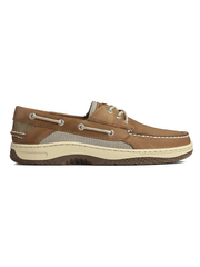 Sperry 0799320 Mens Billfish 3-Eye Boat Shoe Dark Tan outter side view. If you need any assistance with this item or the purchase of this item please call us at five six one seven four eight eight eight zero one Monday through Saturday 10:00a.m EST to 8:00 p.m EST
