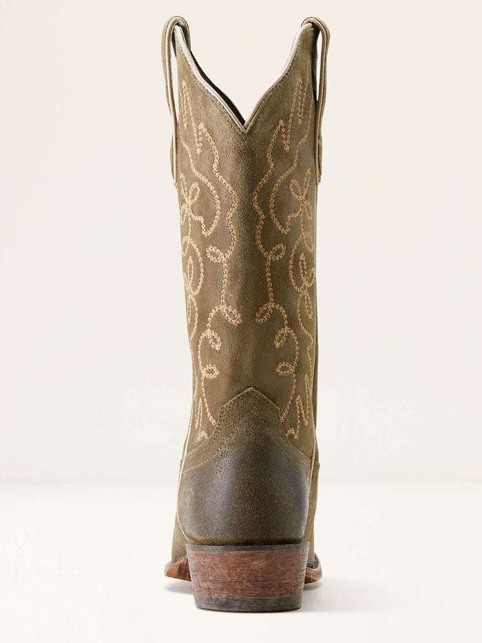 Ariat 10053792 Womens Jukebox Western Boot Cayenne Suede Olive