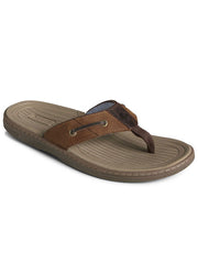 Sperry 1048735 Mens Baitfish Sandals Brown side / front view. If you need any assistance with this item or the purchase of this item please call us at five six one seven four eight eight eight zero one Monday through Saturday 10:00a.m EST to 8:00 p.m EST