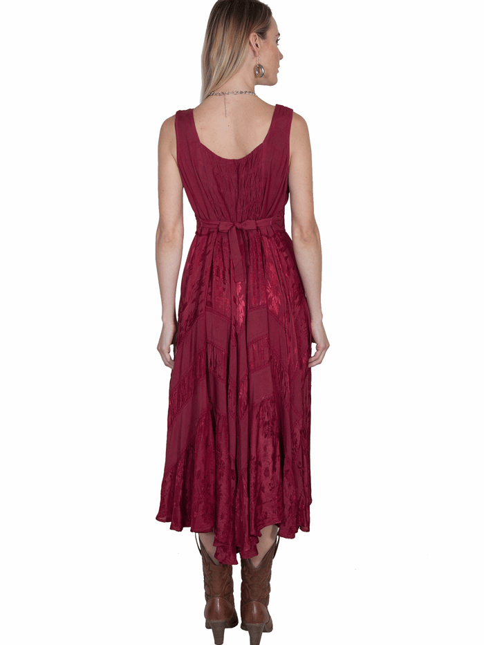 Scully HC118-BUR Womens Lace Up Dress Burgundy front view. If you need any assistance with this item or the purchase of this item please call us at five six one seven four eight eight eight zero one Monday through Saturday 10:00a.m EST to 8:00 p.m EST