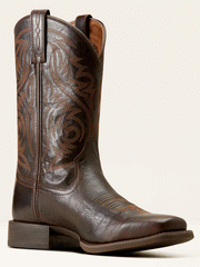 Ariat 10050990 Mens Sport Herdsman Cowboy Boot Burnished Chocolate inner side view. If you need any assistance with this item or the purchase of this item please call us at five six one seven four eight eight eight zero one Monday through Saturday 10:00a.m EST to 8:00 p.m EST