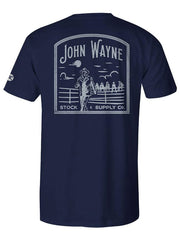 Hooey HT1647NV John Wayne T-Shirt Navy back view. If you need any assistance with this item or the purchase of this item please call us at five six one seven four eight eight eight zero one Monday through Saturday 10:00a.m EST to 8:00 p.m EST