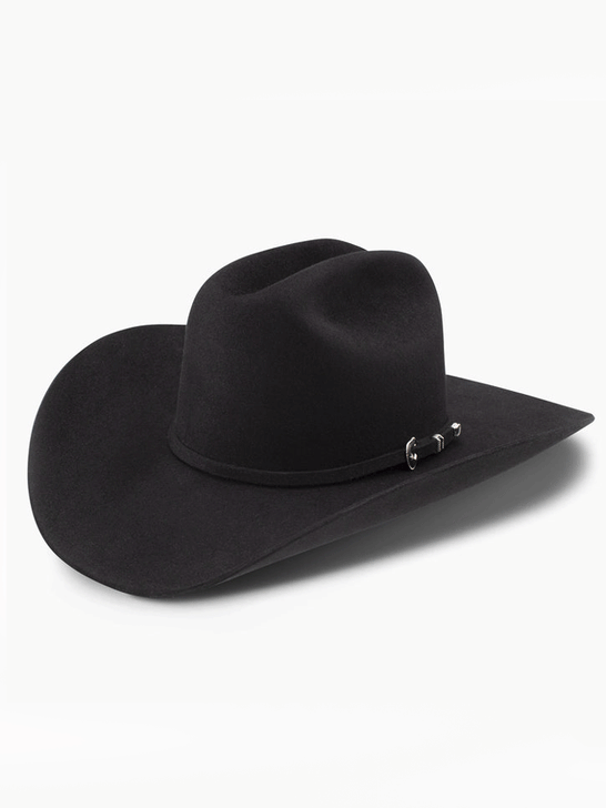 Resistol RFCTLM-754207 6X CITY LIMITS 4 1/4" Brim George Strait Felt Hat Black front and side. If you need any assistance with this item or the purchase of this item please call us at five six one seven four eight eight eight zero one Monday through Saturday 10:00a.m EST to 8:00 p.m EST
