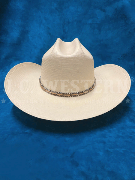 Resistol RSPNCKN304281 PINEY CREEK George Strait Collection Straw Hat Natural back view. If you need any assistance with this item or the purchase of this item please call us at five six one seven four eight eight eight zero one Monday through Saturday 10:00a.m EST to 8:00 p.m EST