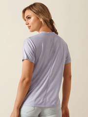 Ariat 10054489 Womens Laguna Shirt Sweet Lavender back view. If you need any assistance with this item or the purchase of this item please call us at five six one seven four eight eight eight zero one Monday through Saturday 10:00a.m EST to 8:00 p.m EST