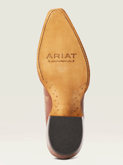 Ariat 10042382 Womens Hazen Western Boot Whiskey Barrel Copper sole view. If you need any assistance with this item or the purchase of this item please call us at five six one seven four eight eight eight zero one Monday through Saturday 10:00a.m EST to 8:00 p.m EST