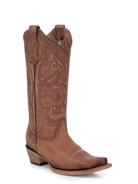 Circle G L6274 Womens Embroidery Western Boot Shedron side / front view. If you need any assistance with this item or the purchase of this item please call us at five six one seven four eight eight eight zero one Monday through Saturday 10:00a.m EST to 8:00 p.m EST