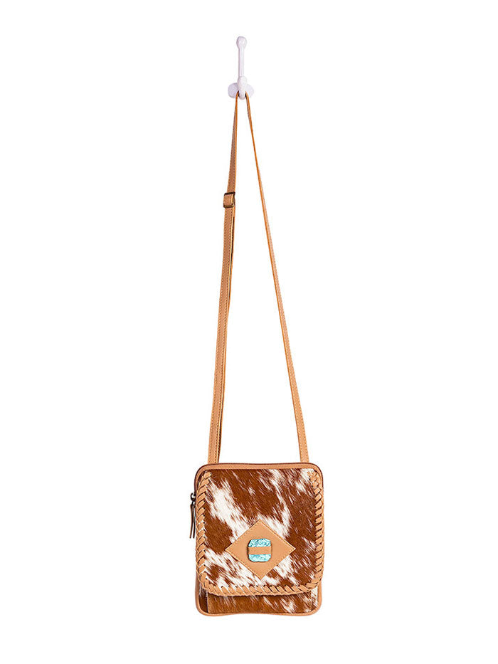 Myra Bag S-9426 Womens Cheyenne's Hope Hairon Bag Tan side view. If you need any assistance with this item or the purchase of this item please call us at five six one seven four eight eight eight zero one Monday through Saturday 10:00a.m EST to 8:00 p.m EST