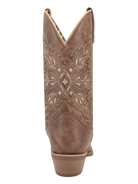 Laredo 51191 Womens JOURNEE Western Boot Brown back view. If you need any assistance with this item or the purchase of this item please call us at five six one seven four eight eight eight zero one Monday through Saturday 10:00a.m EST to 8:00 p.m EST