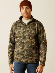 Ariat 10053017 Mens Caldwell Logo Sweater Camo front view. If you need any assistance with this item or the purchase of this item please call us at five six one seven four eight eight eight zero one Monday through Saturday 10:00a.m EST to 8:00 p.m EST