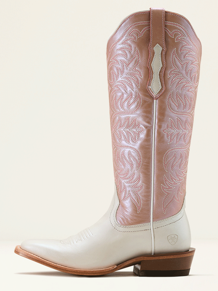 Ariat 10061327 Womens Futurity Blanche Western Boot Ivory Pearl front and side view. If you need any assistance with this item or the purchase of this item please call us at five six one seven four eight eight eight zero one Monday through Saturday 10:00a.m EST to 8:00 p.m EST