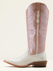 Ariat 10061327 Womens Futurity Blanche Western Boot Ivory Pearl side view. If you need any assistance with this item or the purchase of this item please call us at five six one seven four eight eight eight zero one Monday through Saturday 10:00a.m EST to 8:00 p.m EST