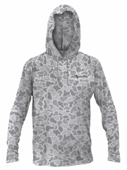 FloGrown FGP-471 Mens Woodland Performance Hoodie Camo front view. If you need any assistance with this item or the purchase of this item please call us at five six one seven four eight eight eight zero one Monday through Saturday 10:00a.m EST to 8:00 p.m EST