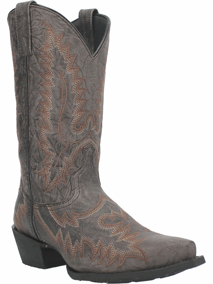 Laredo 68545 Mens Kilpatrick Snip Toe Western Boots Grey front and side view. If you need any assistance with this item or the purchase of this item please call us at five six one seven four eight eight eight zero one Monday through Saturday 10:00a.m EST to 8:00 p.m EST