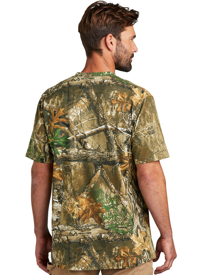 Russell Outdoors RU100 Mens Short Sleeve Tee Realtree Edge front view. If you need any assistance with this item or the purchase of this item please call us at five six one seven four eight eight eight zero one Monday through Saturday 10:00a.m EST to 8:00 p.m EST