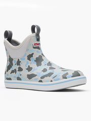 Xtratuf XMABDCI Mens Ankle Deck Boot Ice Duck Camo side / front view. If you need any assistance with this item or the purchase of this item please call us at five six one seven four eight eight eight zero one Monday through Saturday 10:00a.m EST to 8:00 p.m EST