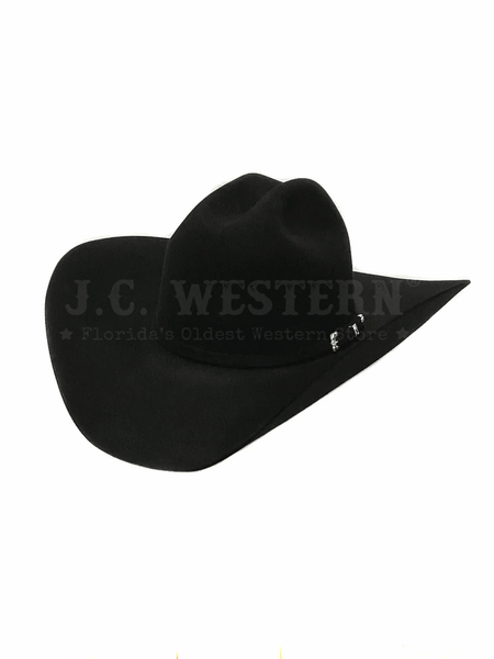 Serratelli VEGASE5BV 8X Felt Western Hat Black Velvet front and side view. If you need any assistance with this item or the purchase of this item please call us at five six one seven four eight eight eight zero one Monday through Saturday 10:00a.m EST to 8:00 p.m EST