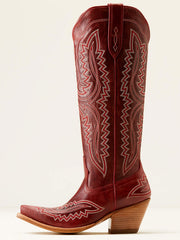Ariat 10050870 Womens Casanova Western Boot Powder Red Alert side view. If you need any assistance with this item or the purchase of this item please call us at five six one seven four eight eight eight zero one Monday through Saturday 10:00a.m EST to 8:00 p.m EST