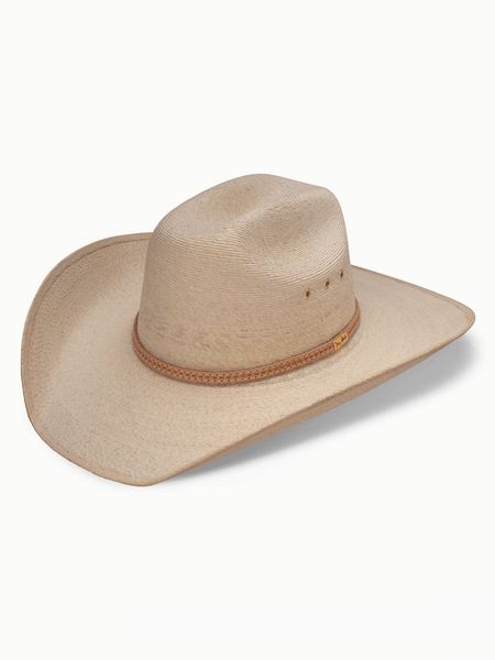 Resistol RSCTRL-804081 Centerline George Strait Cowboy Palm Hat Natural side and front view. If you need any assistance with this item or the purchase of this item please call us at five six one seven four eight eight eight zero one Monday through Saturday 10:00a.m EST to 8:00 p.m EST