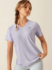 Ariat 10054489 Womens Laguna Shirt Sweet Lavender front view. If you need any assistance with this item or the purchase of this item please call us at five six one seven four eight eight eight zero one Monday through Saturday 10:00a.m EST to 8:00 p.m EST