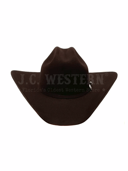 Serratelli VEGASE5CV 8X Felt Western Hat Cherry Velvet full front view. If you need any assistance with this item or the purchase of this item please call us at five six one seven four eight eight eight zero one Monday through Saturday 10:00a.m EST to 8:00 p.m EST