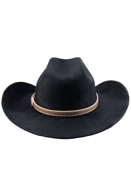 Bullhide GARLAND 0877BL Kids Felt Western Hat Black back view. If you need any assistance with this item or the purchase of this item please call us at five six one seven four eight eight eight zero one Monday through Saturday 10:00a.m EST to 8:00 p.m EST