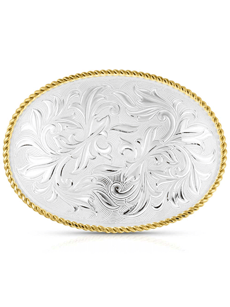 Montana Silversmiths 1256NF Rosebud Legacy Classic Buckle Silver front. If you need any assistance with this item or the purchase of this item please call us at five six one seven four eight eight eight zero one Monday through Saturday 10:00a.m EST to 8:00 p.m EST