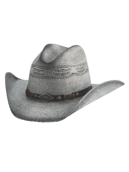Bullhide FULL SPEED 2740 Western Straw Hat Gray front and side view. If you need any assistance with this item or the purchase of this item please call us at five six one seven four eight eight eight zero one Monday through Saturday 10:00a.m EST to 8:00 p.m EST