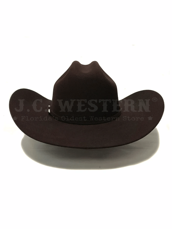 Serratelli BEAUMONT414BC 6X Felt Western Hat Black Cherry  front and side view. If you need any assistance with this item or the purchase of this item please call us at five six one seven four eight eight eight zero one Monday through Saturday 10:00a.m EST to 8:00 p.m EST