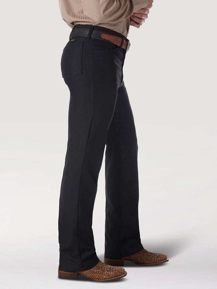 wrangler polyester dress pants Wrangler Men's Wrancher Dress Jean, Black