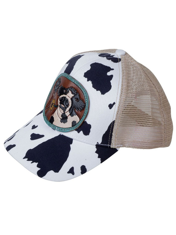 Myra Bag S-4850 Womens Moos Mesh Back Cap White front view. If you need any assistance with this item or the purchase of this item please call us at five six one seven four eight eight eight zero one Monday through Saturday 10:00a.m EST to 8:00 p.m EST