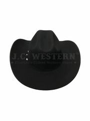 Serratelli BEAUMONT414BK 6X Felt Western Hat Black back view. If you need any assistance with this item or the purchase of this item please call us at five six one seven four eight eight eight zero one Monday through Saturday 10:00a.m EST to 8:00 p.m EST