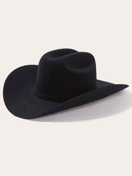 Stetson SFEPTN-484007 El Patron 30X Premier Felt Hat Black side / front view. If you need any assistance with this item or the purchase of this item please call us at five six one seven four eight eight eight zero one Monday through Saturday 10:00a.m EST to 8:00 p.m EST