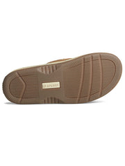 Sperry 1048719 Mens Baitfish Flip Flops Tan sole view. If you need any assistance with this item or the purchase of this item please call us at five six one seven four eight eight eight zero one Monday through Saturday 10:00a.m EST to 8:00 p.m EST