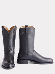 Lucchese CL6505.C2 Mens Sunset Roper Boot Black front and side view. If you need any assistance with this item or the purchase of this item please call us at five six one seven four eight eight eight zero one Monday through Saturday 10:00a.m EST to 8:00 p.m EST