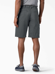 Dickies SR601CH Mens Cooling Utility Shorts Charcoal Grey back view. If you need any assistance with this item or the purchase of this item please call us at five six one seven four eight eight eight zero one Monday through Saturday 10:00a.m EST to 8:00 p.m EST