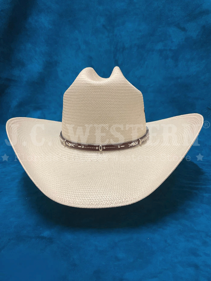 Resistol RSHAZE-304281 HAZER 10X George Strait Collection Straw Hat Natural side and front view. If you need any assistance with this item or the purchase of this item please call us at five six one seven four eight eight eight zero one Monday through Saturday 10:00a.m EST to 8:00 p.m EST
