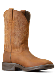 Ariat 10046982 Mens Ridgeback Western Boot Oily Distressed Tan inner side view. If you need any assistance with this item or the purchase of this item please call us at five six one seven four eight eight eight zero one Monday through Saturday 10:00a.m EST to 8:00 p.m EST
