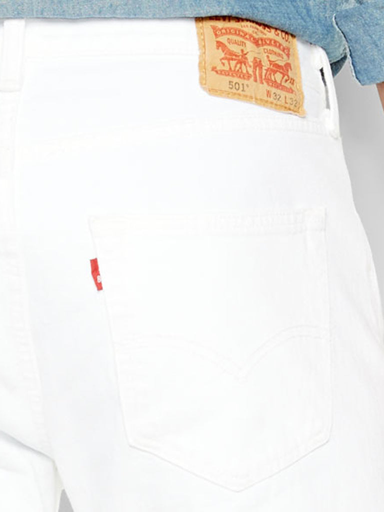 Levi's 005010651 Mens 501 Original Fit Jeans White – J.C. Western® Wear
