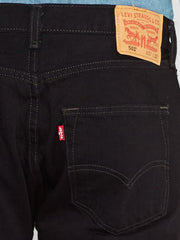 Levi's 005010660 Mens 501 Original Fit Jeans Black back pocket close up. If you need any assistance with this item or the purchase of this item please call us at five six one seven four eight eight eight zero one Monday through Saturday 10:00a.m EST to 8:00 p.m EST