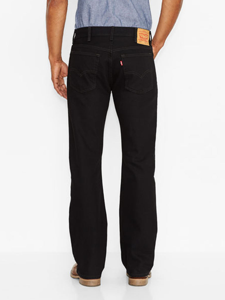 Levi's 005170260 Mens 517 Mid Rise Slim Fit Bootcut Jeans Black