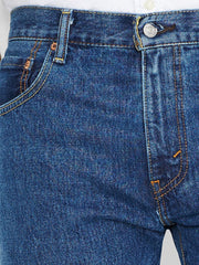 Levi's 005174891 Mens 517 Mid Rise Slim Fit Bootcut Jeans Medium Stonewash front close up. If you need any assistance with this item or the purchase of this item please call us at five six one seven four eight eight eight zero one Monday through Saturday 10:00a.m EST to 8:00 p.m EST