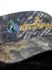 JC Western Fish Logo Camo Visor JCW-CAMO-V1 J.C. Western® Wear - J.C. Western® Wear