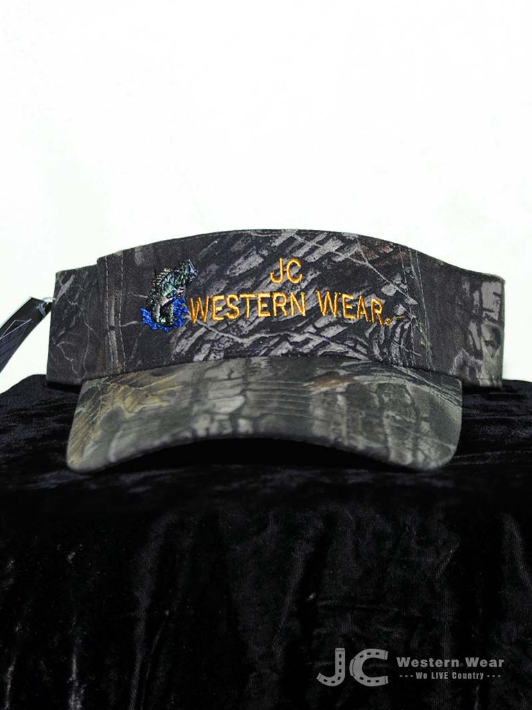 JC Western Fish Logo Camo Visor JCW-CAMO-V1 J.C. Western® Wear - J.C. Western® Wear